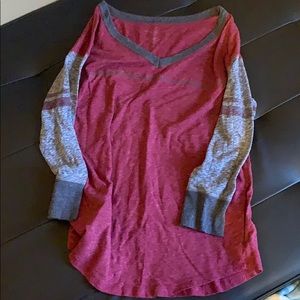 3/4 Sleeve Baseball Style Top